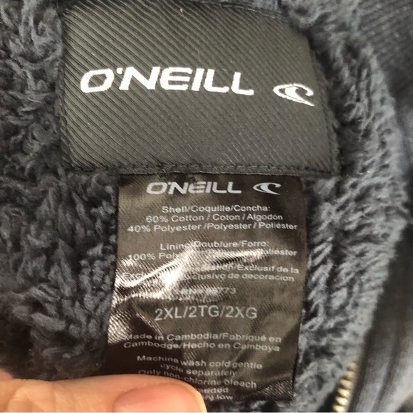 O neill mens full zip fleece lined hoodie size xxl - Picture 6 of 6